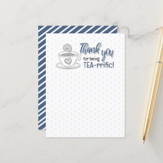 Grappige Thee Puns Grappen op een Ansichtkaart Briefkaart