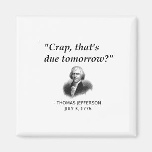 Grappige Thomas Jefferson Usa Geschiedenis Leraar  Magneet
