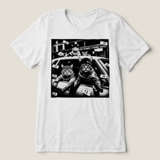 Grappige Thug Life Gangster Katten Tri-Blend Shirt