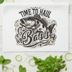 Grappige tijd voor Haul Bass Gevist Theedoek