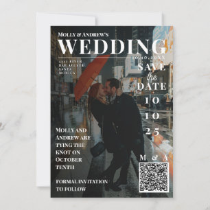 Grappige Tijdschriftcover Donkere Foto Huwelijk Da Kaart