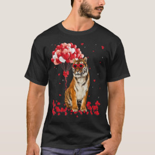 Grappige Tijger Valentijnsdag T - shirts Hart Dier
