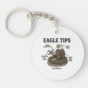 Grappige Tips van de Amerikaanse Zeearend Natuur O Sleutelhanger