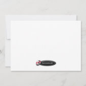 Grappige Tipsy Rendier Kerstuitnodigingen Kaart (Achterkant)