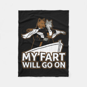 Grappige Titanic Alpha Wolf Parodie Mijn Scheet Za Fleece Deken