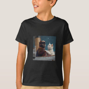 Grappige Titanic Film Kat Meme Rms Cruise Schip Ma T-shirt