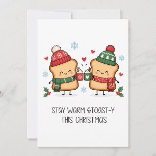 Grappige Toast Kerstkaart - Kerstkaart met Pun