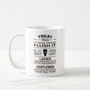 Grappige Toiletregels Badkamer Rustroom Sarcastisc Koffiemok