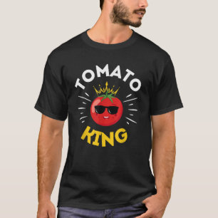 Grappige tomaat koning vader groente vaders dag tu t-shirt
