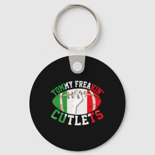 Grappige Tommy Freakin' Cutlets New Jersey Italië Sleutelhanger