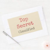 Grappige Top Secret Stickers (Envelop)