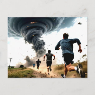 Grappige Tornado Stormjager Briefkaart