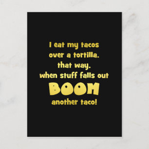 Grappige Tortilla Boom Grap Briefkaart