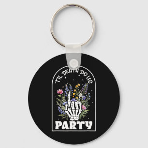 Grappige Tot de Dood Ons Scheidt Hen Party Bruidsm Sleutelhanger
