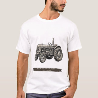 Grappige Tractor "Door Mijn Gevoelens Heen Ploegen T-shirt