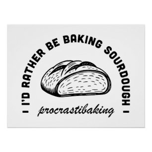 Grappige tradwife blijf thuis moeder bakken quotes perfect poster