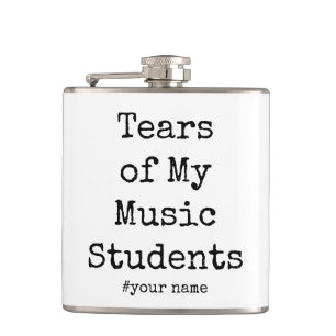 Grappige tranen van mijn muziekleraar heupfles