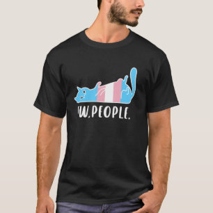 Grappige Transgender Kat Zegt Gat Mensen Introvert T-shirt