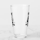 Grappige Transport Semi Truck Driver Aangepaste na Glas (Links)