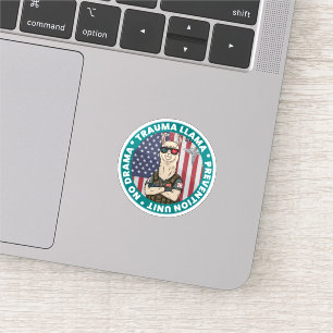 Grappige Trauma Lama Preventie Eenheid Medisch Sticker