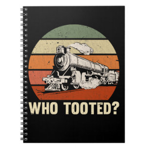 Grappige Trein Spoorweg Citaat Treinliefhebber Notitieboek