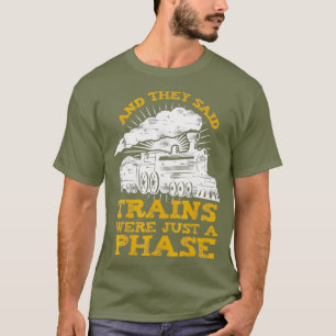 Grappige Trein voor Spoorwegarbeider of Treinminna T-shirt