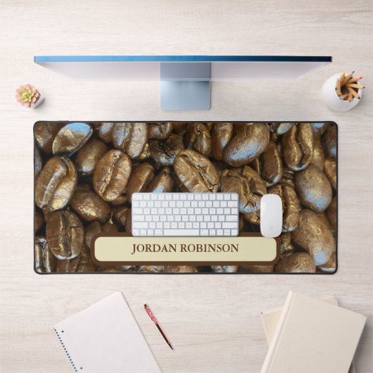 Grappige trendy koffiebonen Ik hou van koffie bure Bureaumat (Kantoor 1)