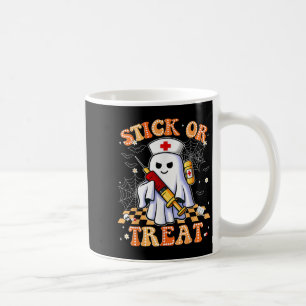 Grappige Trick or treat Boo Nurse Halloween Kostuu Koffiemok