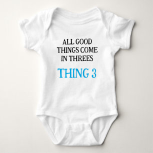 Grappige Triplet Baby's Gift Idee, Gepersonaliseer Romper