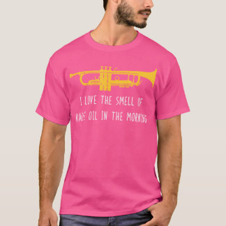 Grappige trompet Shirt geur van klepolie bandspele
