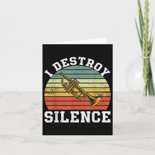 Grappige trompettist Ik vernietig Silence Ban Kaart
