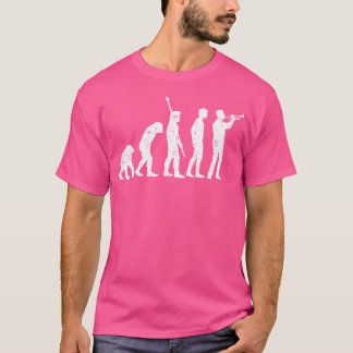 Grappige trompettist in de evolutie t-shirt