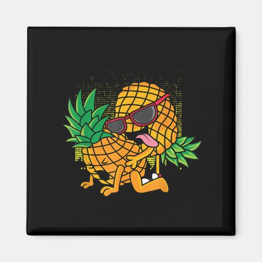 Grappige Tropical Fruit Humor Kleding, Co. Upside  Magneet (Voorkant)