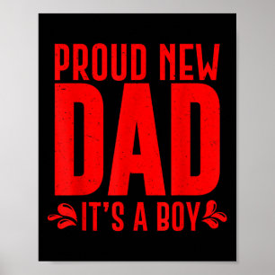 Grappige Trots Nieuwe Vader Het Is Een Jongen Cade Poster