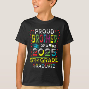 Grappige trotse broer van een Cl van 2025 5e klas T-shirt