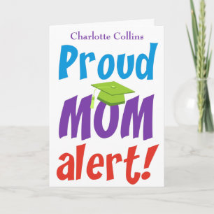 Grappige trotse moeder Afstuderen gefeliciteerd Kaart