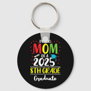 Grappige trotse moeder van een CL van 2025 8e klas Sleutelhanger