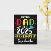 Grappige trotse papa van een Cl van 2025 kleutergr Kaart (Gele Bloem)