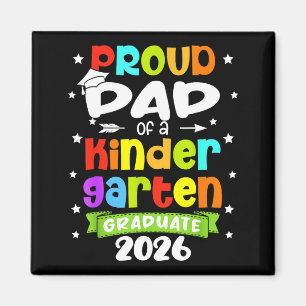 Grappige trotse papa van een kleuterklas van 2026 magneet