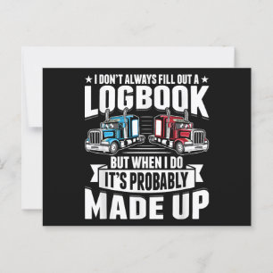 Grappige Trucker Trucking Humor Tractor Trailer Tr Briefkaart