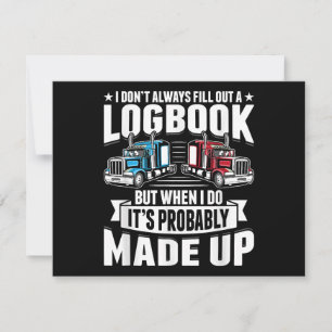 Grappige Trucker Trucking Humor Tractor Trailer Tr Feestdagenkaart