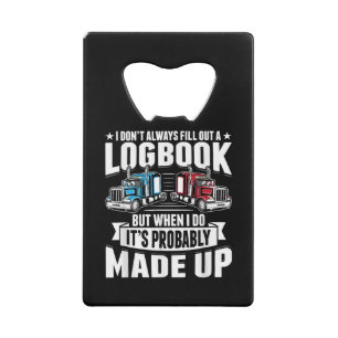 Grappige Trucker Trucking Humor Tractor Trailer Tr Kredietkaart Flessenopener