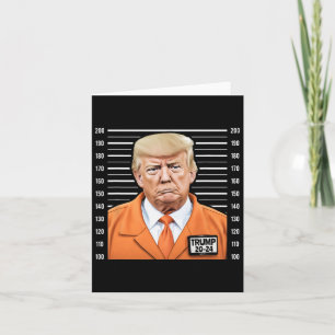 Grappige Trump 2024 Gevangene Mugshot Kaart