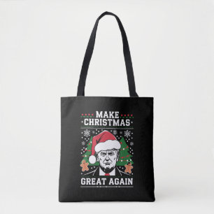 Grappige Trump 2024 Maak Kerstmis weer geweldig  Draagtas