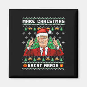 Grappige Trump 2024 Maak Kerstmis weer geweldig Le Magneet