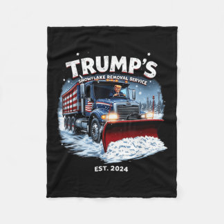 Grappige Trump 2024 Overwinning Sneeuwvlok Verwijd Fleece Deken