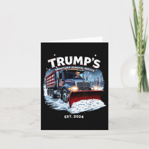 Grappige Trump 2024 Overwinning Sneeuwvlok Verwijd Kaart