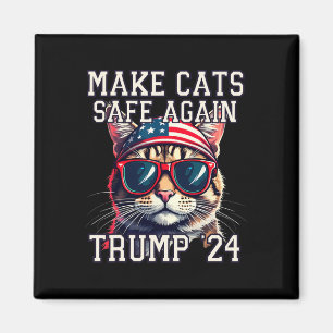 Grappige Trump 24 President Dete Meme Maakt Katten Magneet