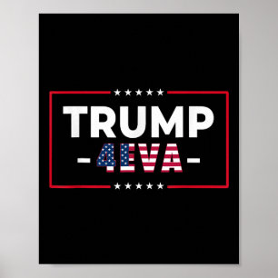 Grappige Trump 4eva Voor altijd Vrouwen 47e Amerik Poster