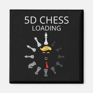Grappige Trump 5d Schaken Laden Sarcastische Polit Magneet